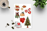 Christmas Clipart Png set, a Decorative Illustration by The GG Shop (Thumbnail 4 of 9)
