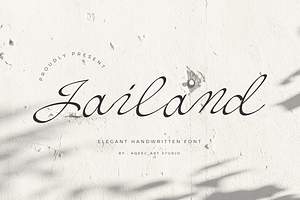 Jailand - Elegant Script Font, a Script Font by Aqeel_Art