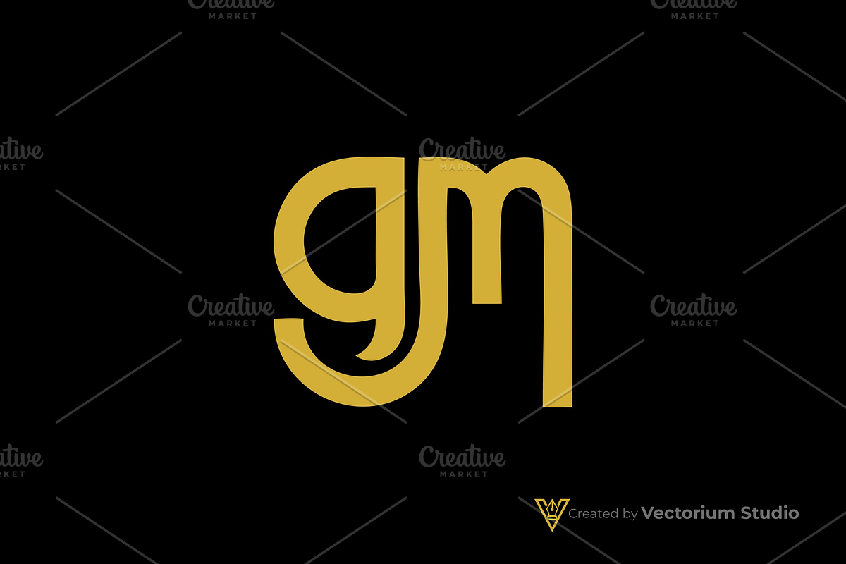 GM Modern Silhouette Logo, a Branding & Logo Template by Vectorium Studio (Photo 6 of 8)