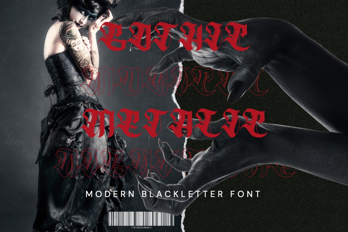 Lactoms - Modern Blackletter Font, a Blackletter Font by Dhabee (Photo 13 of 15)