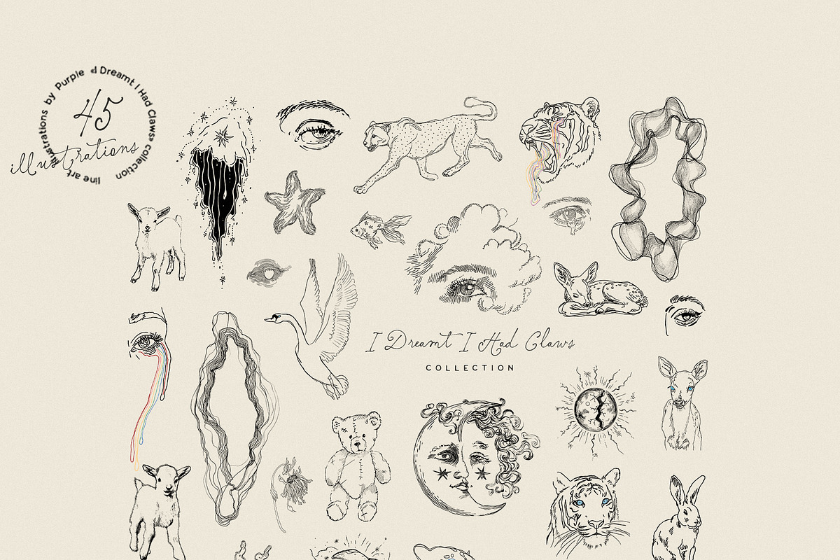 Surreal Illustrations & Backgrounds, an Object Graphic by Purple (Photo 8 of 9)