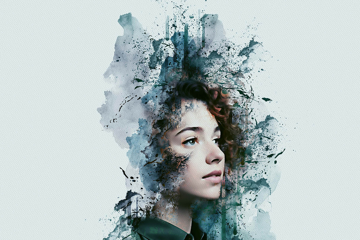 Ink Manipulation Photoshop Action, an Action Add-On by Photoshop Action (Photo 3 of 10)