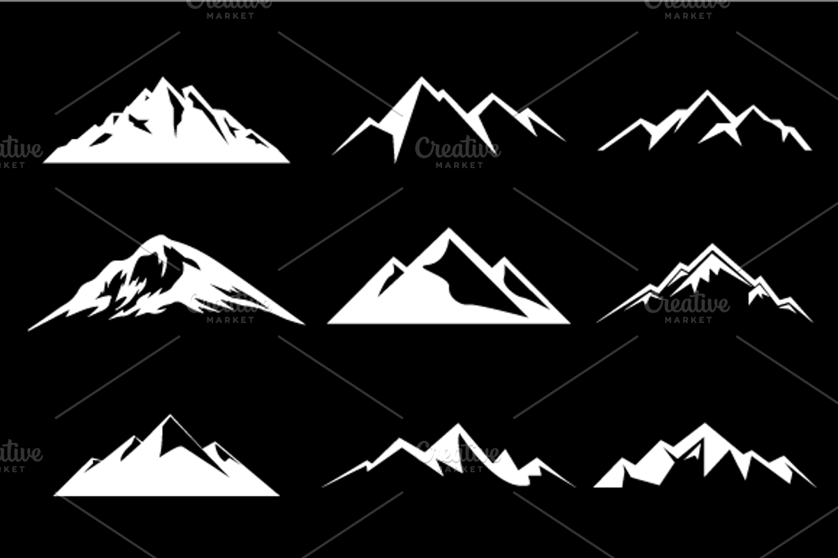 Mountain Shapes For Logos Vol 2 preview 2