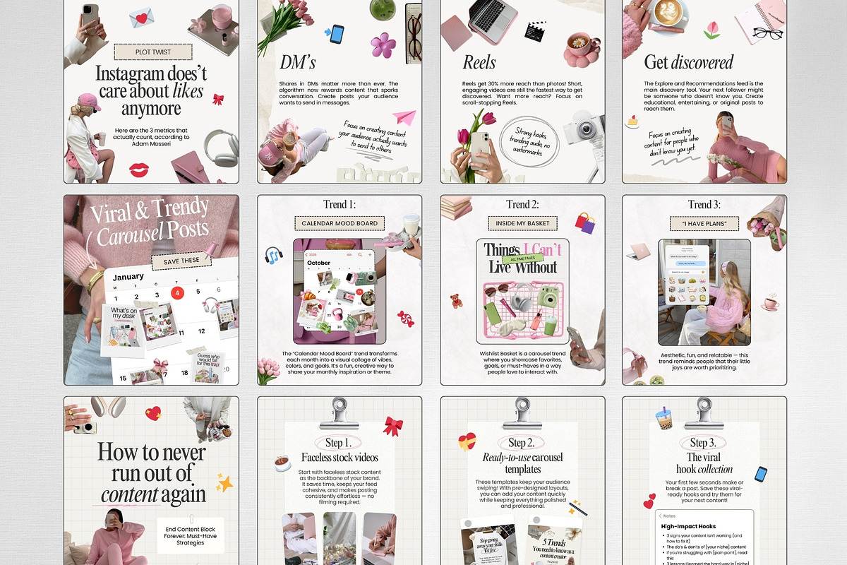 UGC Carousel Instagram Templates, a Social Media Template by ZenSocialDesigns (Photo 4 of 9)