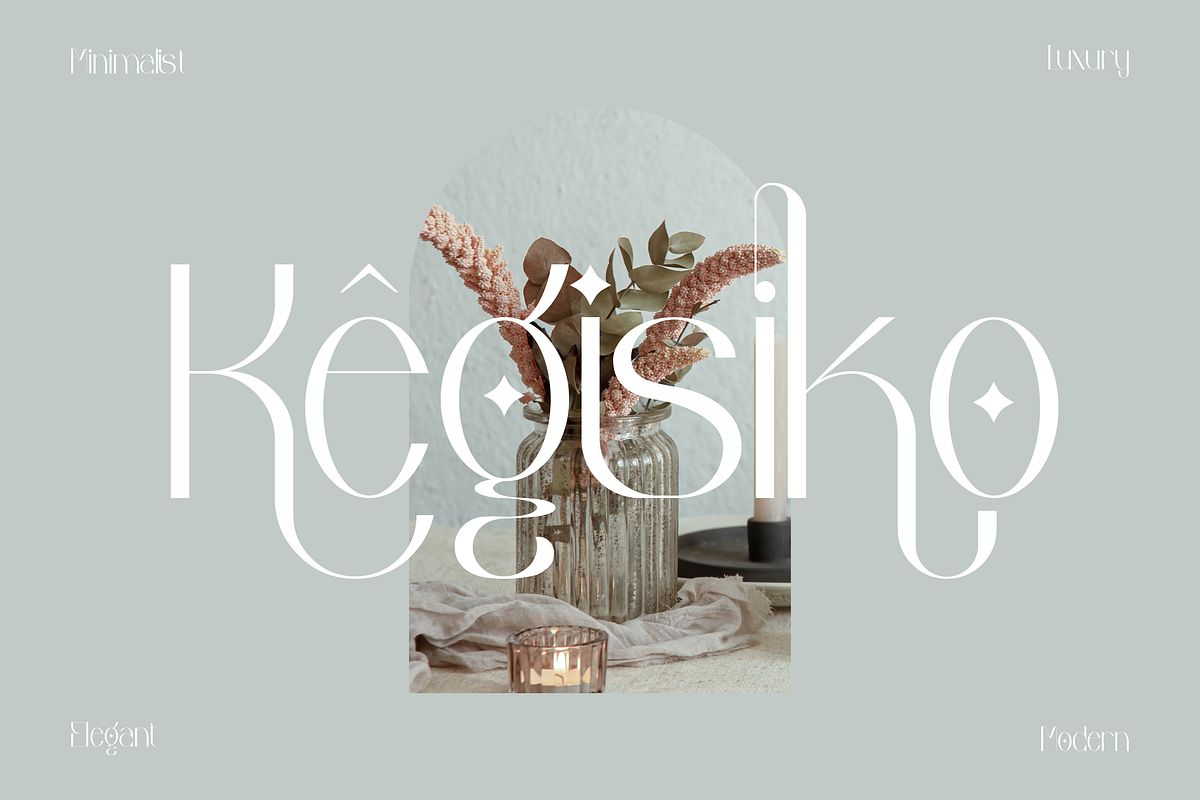 Kegisiko Stylish Sans Serif Font, a Sans Serif Font by Storytype Studio (Photo 1 of 8)