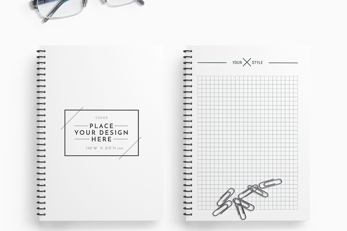 A5 Notebook Mockups, a Books & Magazine Mockup by ItemBridge (Photo 2 of 3)
