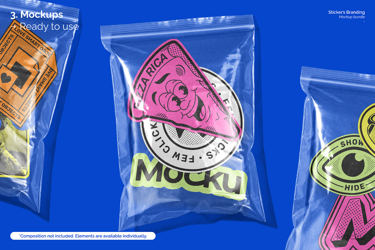 Sticker's Branding Mockup Bundle, a Packaging Mockup by Mocku (Photo 17 of 25)