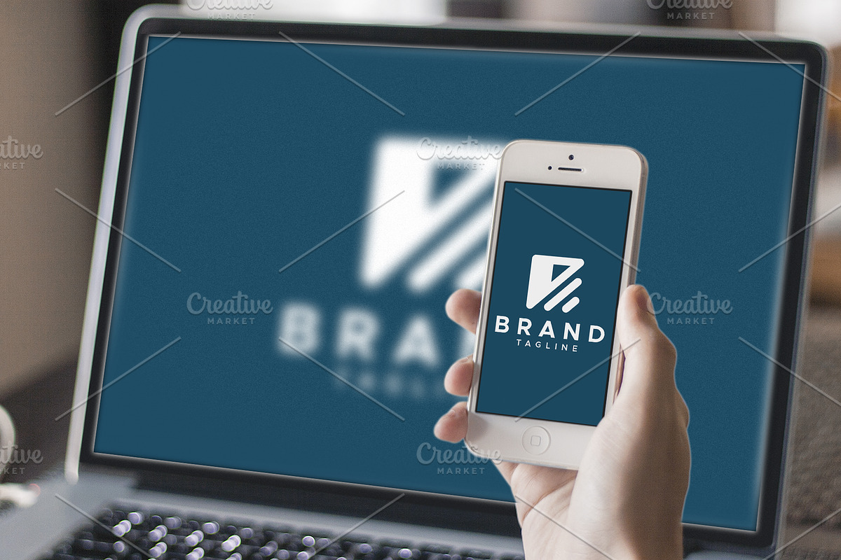 R or K letter minimal logo design, a Branding & Logo Template by Amadul11 (Photo 5 of 5)