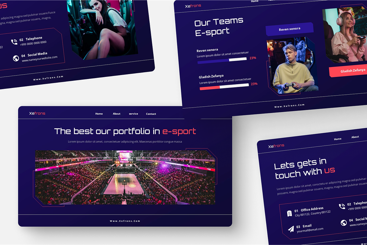 Xefrons Esport & Gaming Google Slide, a Presentation Template by Annora Studio (Photo 3 of 5)