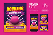 Bowling Night Flyer, a Flyer Template by graphicook (Thumbnail 1 of 3)