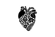 Floral Heart Silhouette Bundle, an Illustration by Designs_River (Thumbnail 11 of 31)
