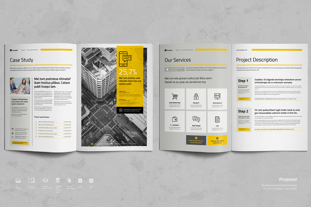 Business Proposal | InDesign & Word, a Brochure Template by TypoEdition (Photo 3 of 4)