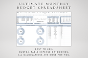 Ultimate Monthly Budget Tracker, a Templates & Theme by BRANDcontent (Thumbnail 2 of 7)