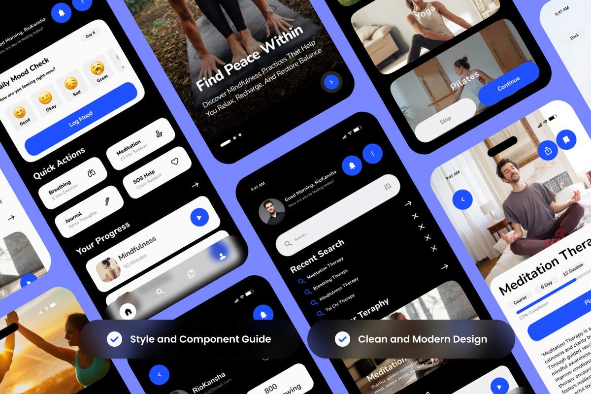 Lumora – Holistic Wellness App, an App Template by productype1 (Photo 3 of 5)