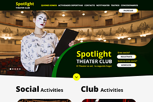 Theatre Club Website Template