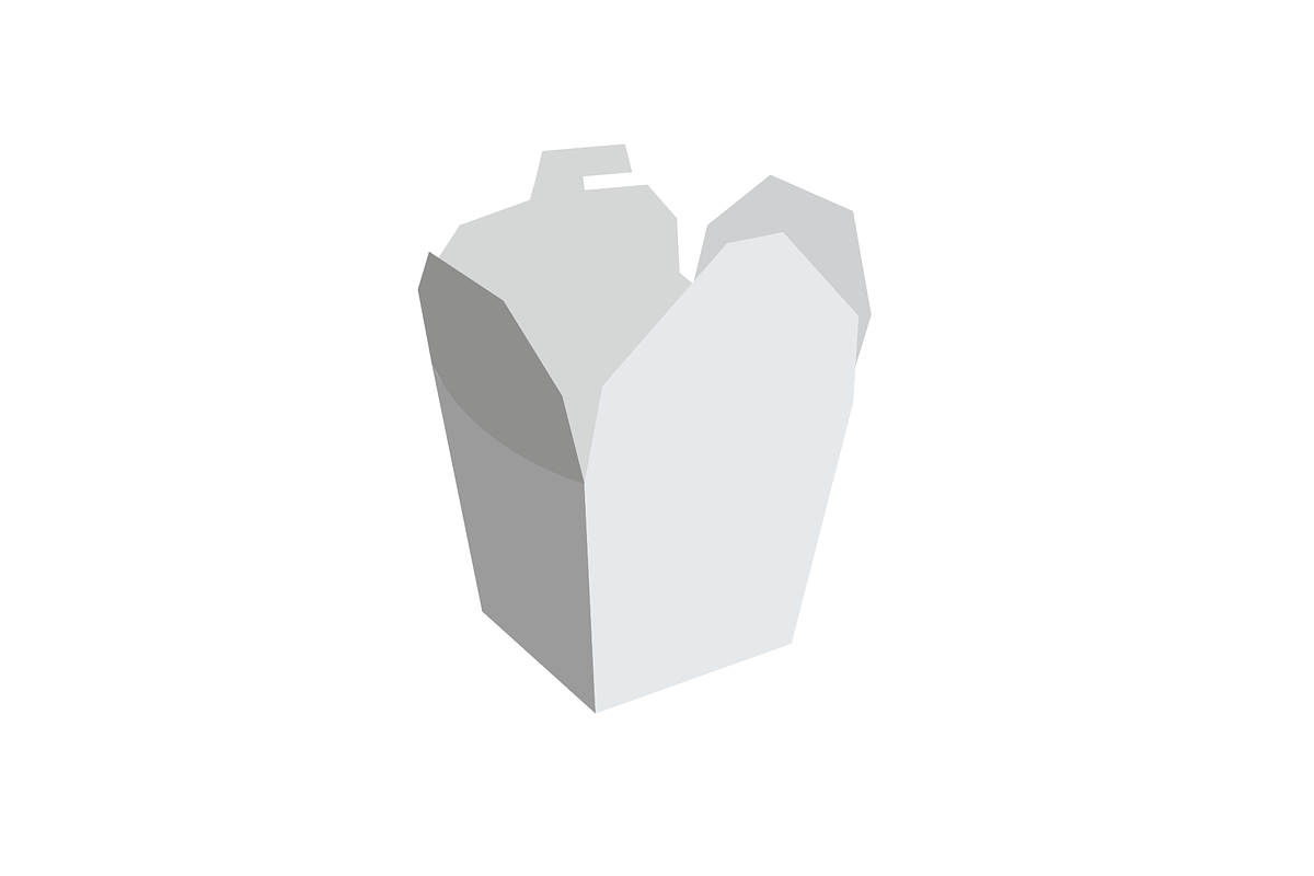 Chinese Takeout Box Template