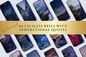 FACELESS REELS WITH QUOTES, a Social Media Template by Daring Digies