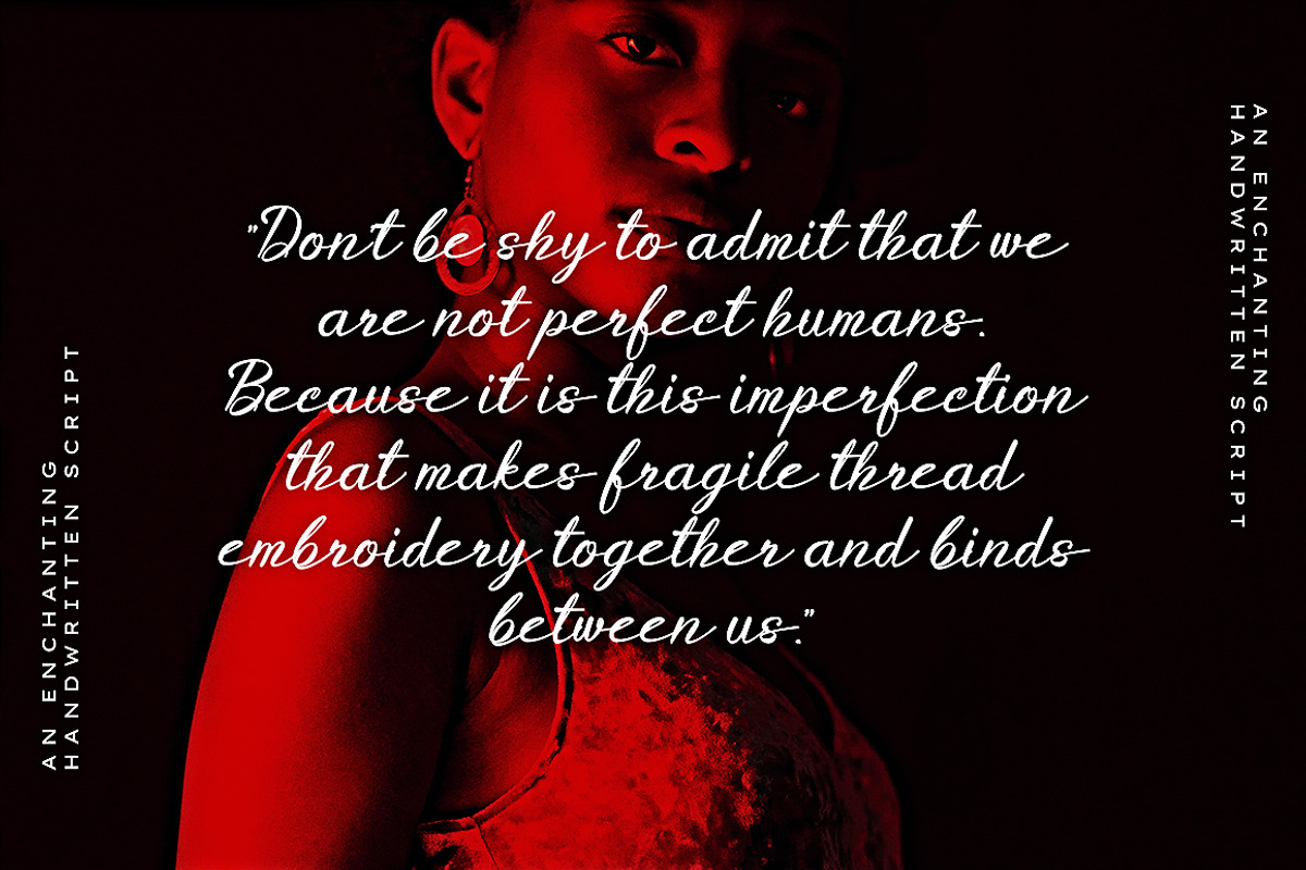 Monica Font, a Script Font by Ahmad Pkp Studio (Photo 2 of 9)