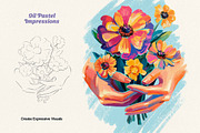Illustrator Oil Pastel Brushes, a Brush Add-On by pixelbuddha.net (Thumbnail 5 of 6)