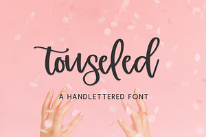 Touseled Calligraphy Script Font