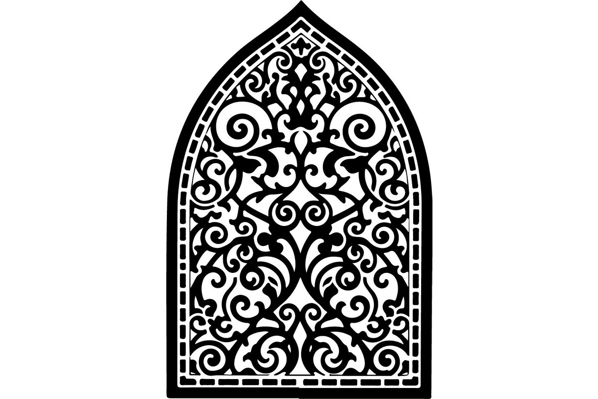 Islamic Arch Ornament Set, an Object Graphic by Creativeshirt (Photo 2 of 18)