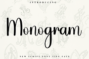 Monogram, a Handwritten Font by InermediaSTUDIO (Thumbnail 1 of 8)