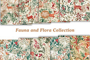 Fauna and Flora Digital Papers, a Pattern Graphic by Happy Creators Co. (Thumbnail 6 of 7)