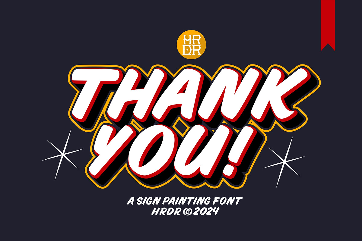 Sign Labeling - A sign painting Font, a Handwritten Font by HRDR (Photo 9 of 9)