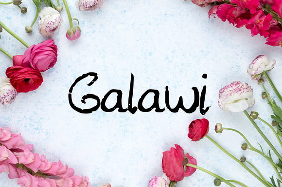 Galawi - Handwritten Script Font preview 5