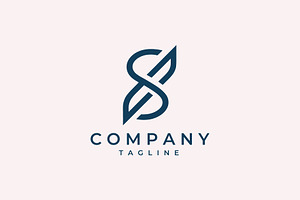 S letter infinite line vector logo, a Branding & Logo Template by Vectorium Studio