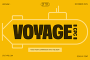 Voyage CPC, a Sans Serif Font by Christopher P. Cacho (Thumbnail 1 of 5)