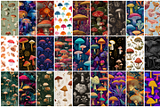 110 Mushrooms Seamless Patterns, a Pattern Graphic by mkStudioLab (Thumbnail 4 of 4)