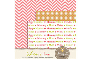 Mother's Day Digital Papers