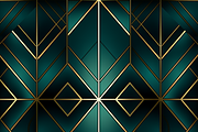 Art Deco Christmas Geometric Grid, a Pattern Graphic by Printable Treasure (Thumbnail 3 of 3)