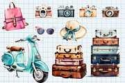 Travel cliparts set 30 PNG, an Illustration by Illustrator Space (Thumbnail 5 of 7)