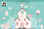 First Communion Mermaids, an Illustration by Cute Little Workshop (Thumbnail 3 of 4)