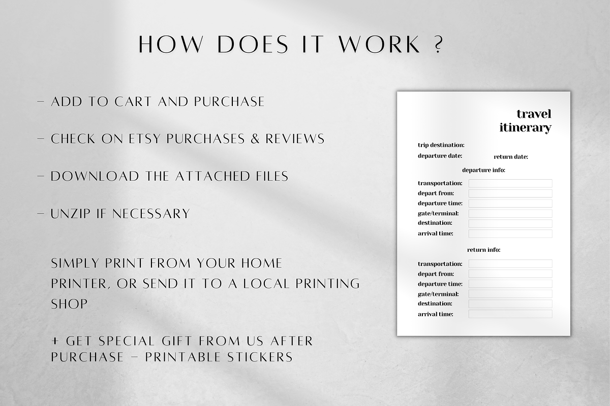 Printable Travel & Vacation Planner, a Stationery Template by BRANDcontent (Photo 6 of 6)