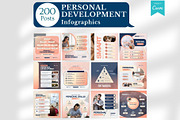 Personal Development Canva Templates, a Social Media Template by Viral Content Design (Thumbnail 2 of 14)