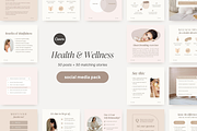 Health & Wellness templates, a Social Media Template by LiliesandBerries (Thumbnail 2 of 21)