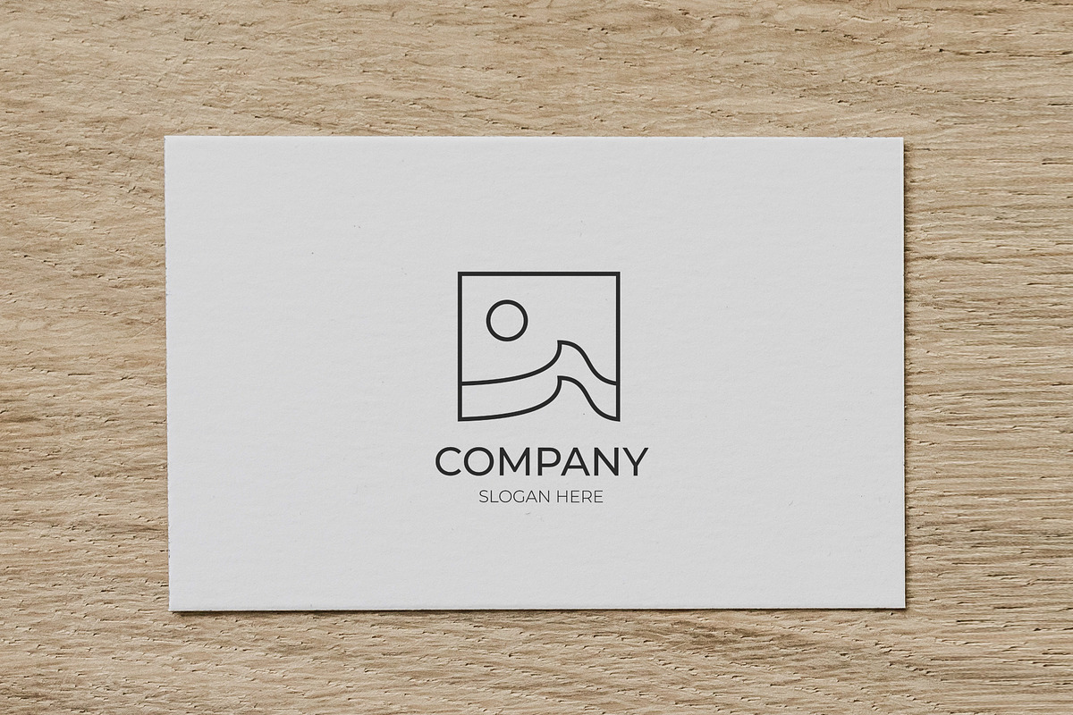 Modern minimalist beach wave logo, a Branding & Logo Template by Medianeka (Photo 3 of 3)