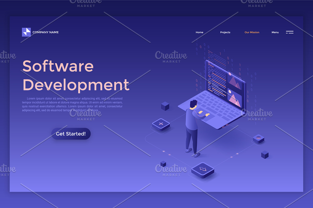 Isometric Solutions Mini. Part 14, a Templates & Theme by Andrew Kras Design (Photo 11 of 15)
