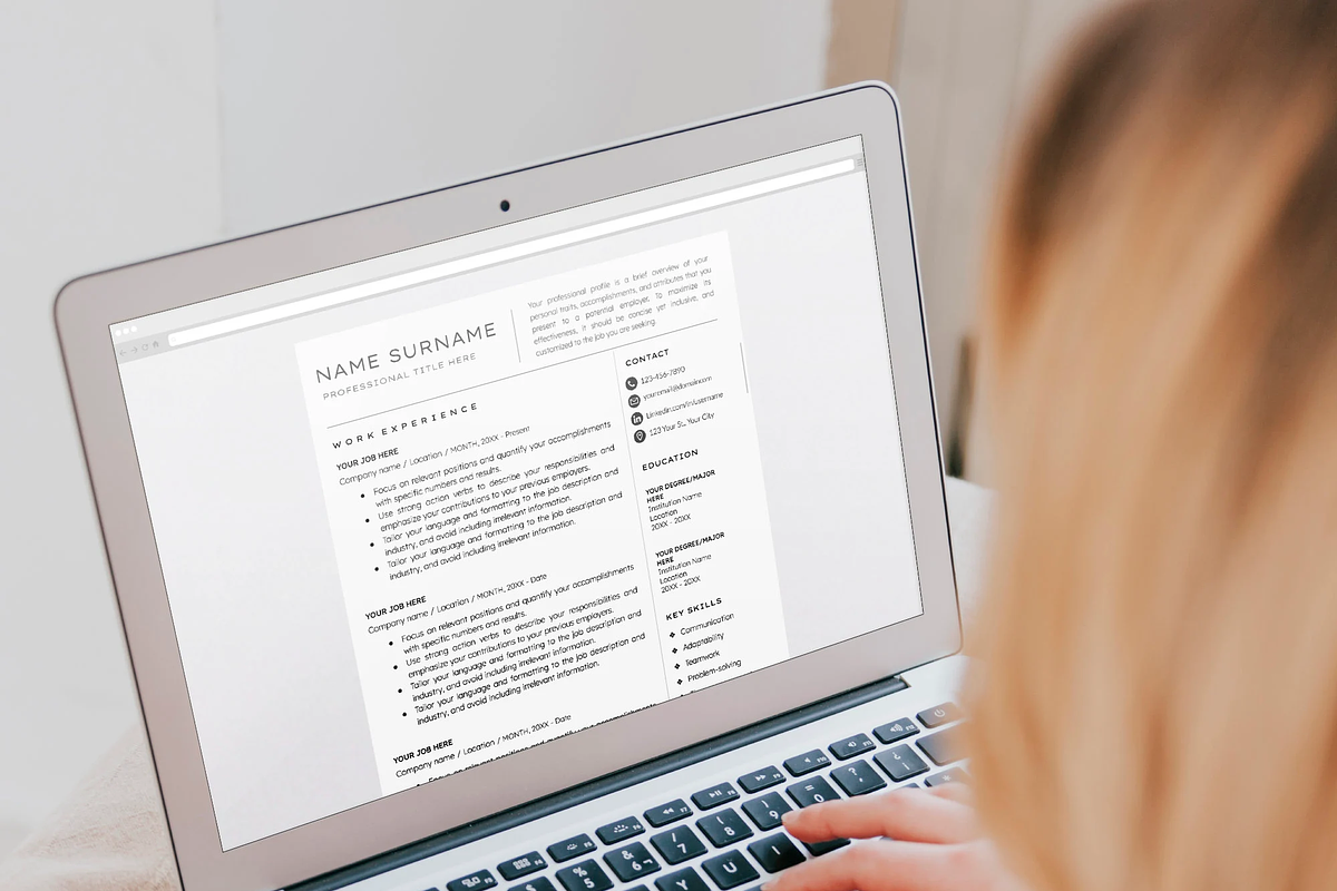 Resume Template with Cover Letter, a Resume Template by OkiDocs Resume Templates (Photo 4 of 11)