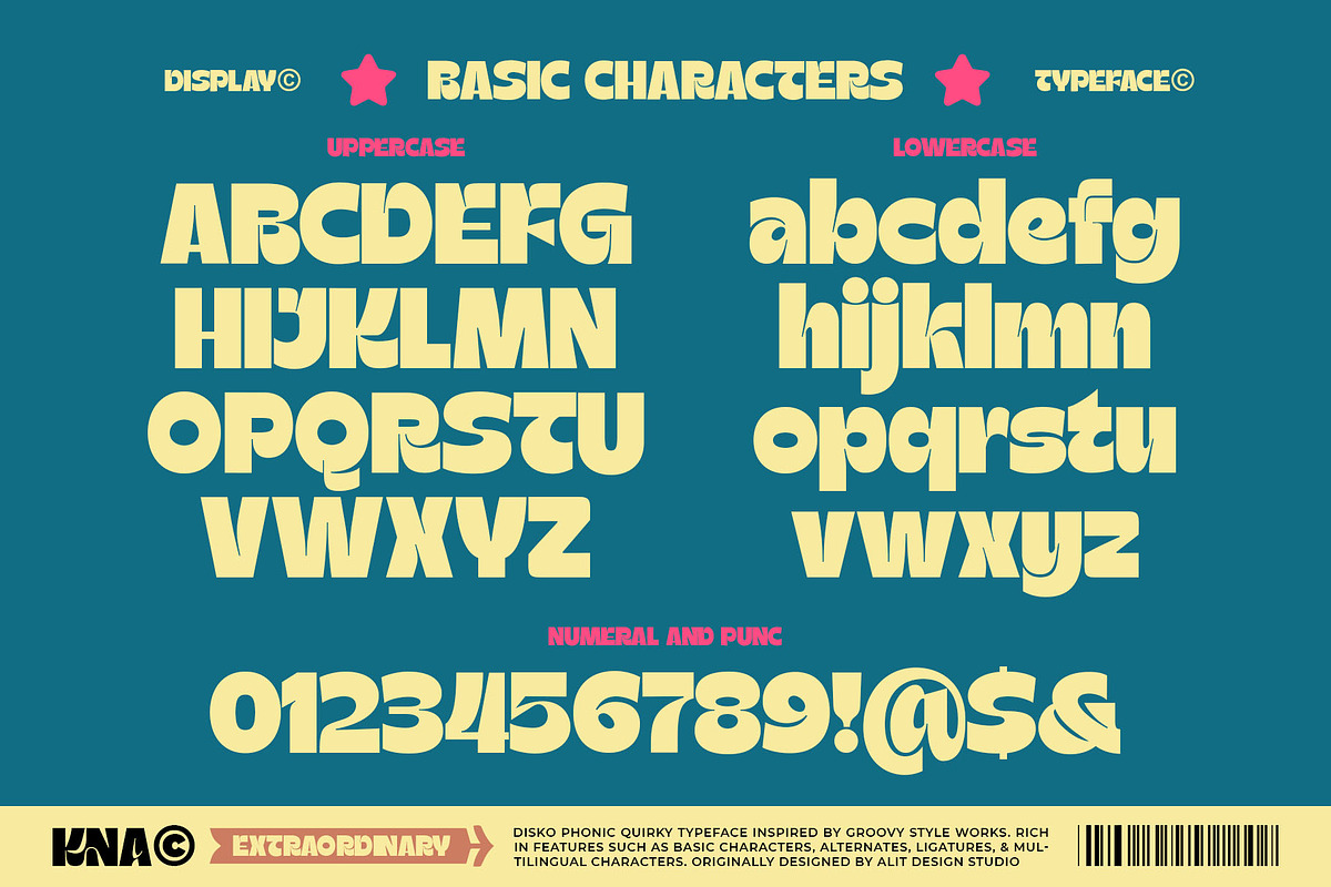 Disko Phonic Typeface, a Sans Serif Font by alit design (Photo 2 of 20)