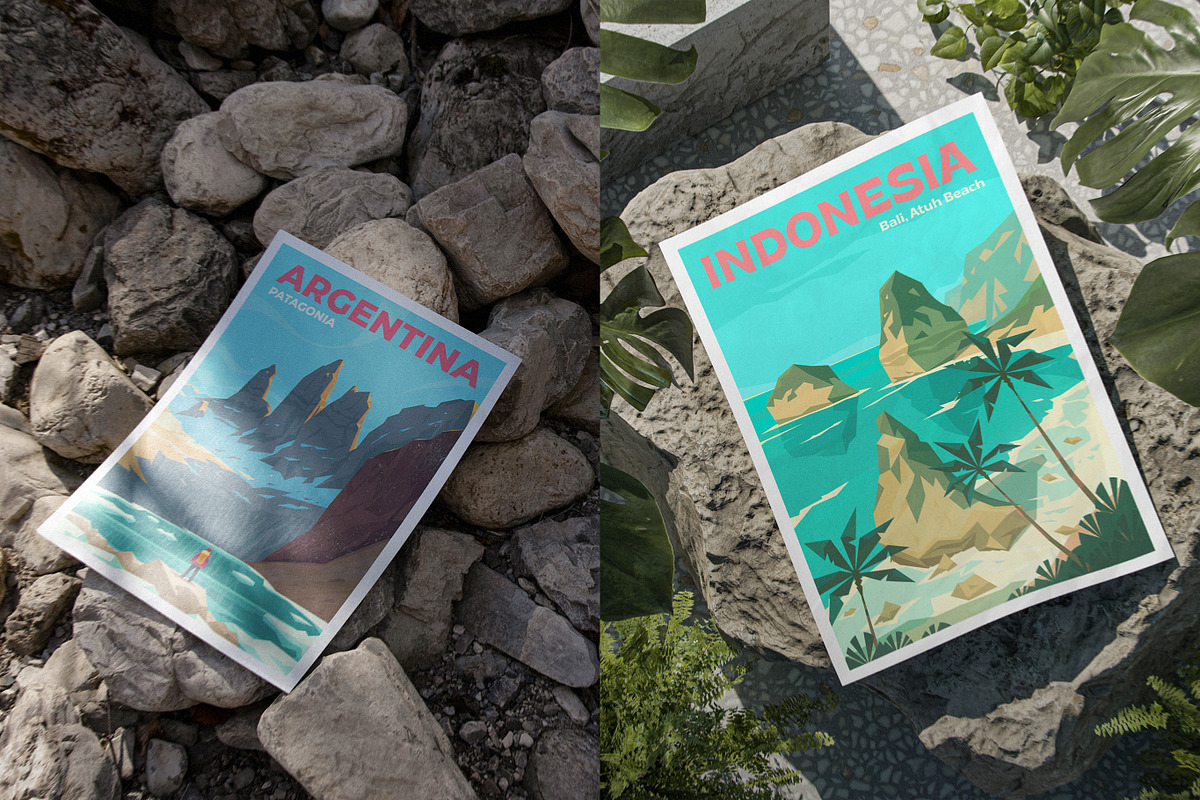 Travel Posters. Mega Bundle., a Decorative Illustration by Red Monkey (Photo 10 of 20)