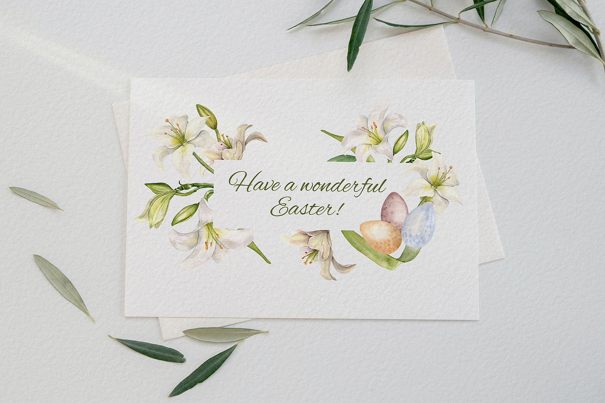 Floral Easter eggs watercolor set, an Illustration by Kate Lanbina (Photo 17 of 17)