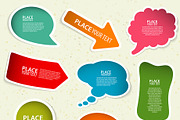 Speech Bubbles, Stamps, Origami, a Decorative Illustration by TAlex (Thumbnail 3 of 7)