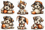 Whimsical Funny Easter Dog Clipart, an Illustration by Craft Nest (Thumbnail 5 of 11)