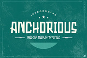 Anchorious - Modern Display Font, a Sans Serif Font by Storiatype (Thumbnail 1 of 7)