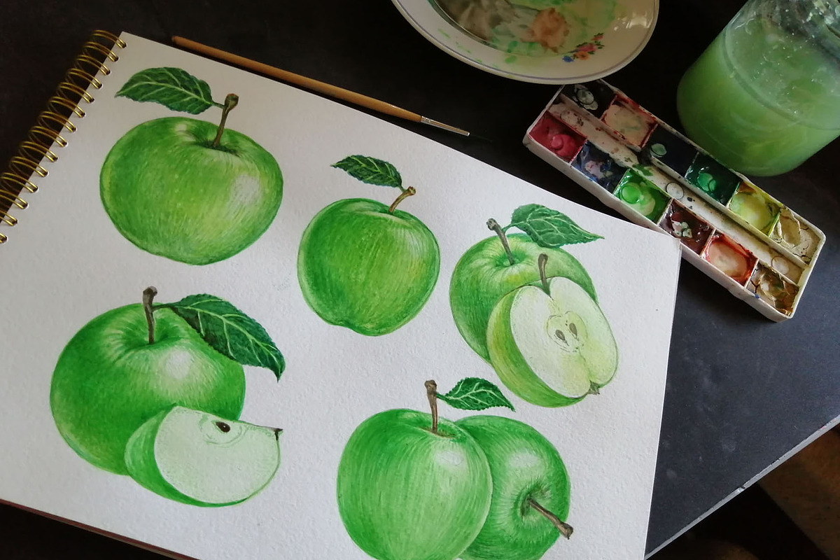 Fruits and berries collection_part 1, an Illustration by ZotovShop (Photo 18 of 20)