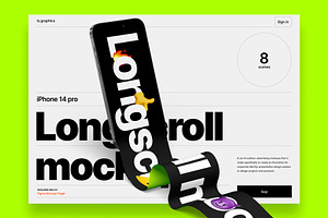 IPhone 14 Pro Longscroll Mockups